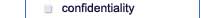 Confidentiality